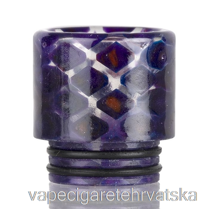 Vape Hrvatska 810 Prozirna Zmijska Smola Drip Tip Tamnoljubičasta